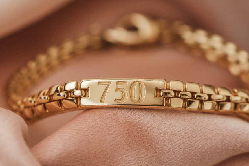Que signifie 750 sur un bijoux
