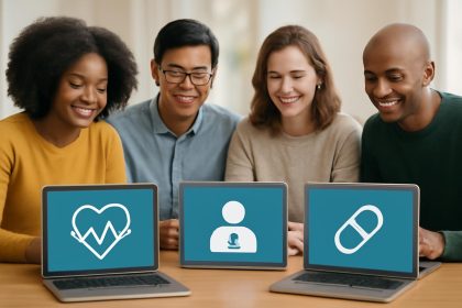 groupe-personnes-table-ecran-icones-sante