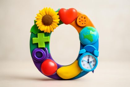 objets-couleurs-arrangement-lettre-o