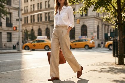 Pantalon taille élastique femme : la pièce confortable qui s'invite dans les looks tendance
